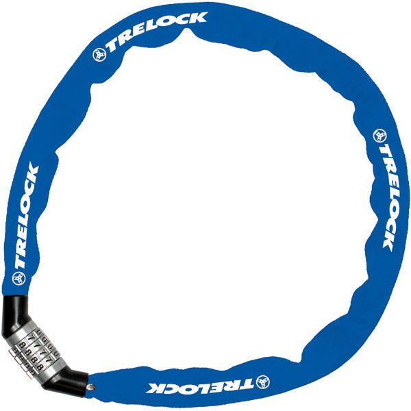 Trelock Chain Lock BC115 60cm x 4mm Combo Blue click to zoom image