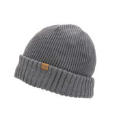 Sealskinz Bacton Waterproof Cold Weather Roll Cuff Beanie Small/Medium Grey  click to zoom image