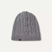Sealskinz Blakeney Waterproof Cold Weather Cable Knit Beanie Small/Medium Grey Marl  click to zoom image