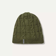Sealskinz Blakeney Waterproof Cold Weather Cable Knit Beanie Small/Medium Olive  click to zoom image