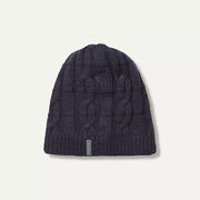 Sealskinz Blakeney Waterproof Cold Weather Cable Knit Beanie Small/Medium Navy  click to zoom image
