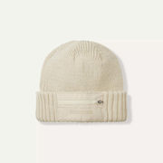 Sealskinz Colby Waterproof Zipped Pocket Knitted Beanie Small/Medium Cream  click to zoom image