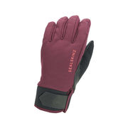 Sealskinz Kelling Waterproof All Weather Insulated Womens Glove Small Red/Black  click to zoom image