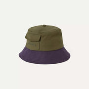 Sealskinz Lynford Waterproof Mens Canvas Bucket Hat Small/Medium Olive/Blue  click to zoom image