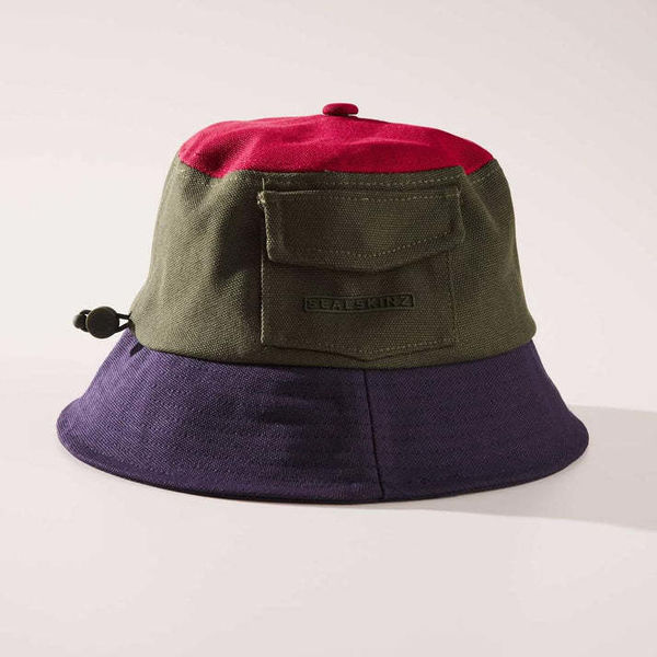 Sealskinz Lynford Waterproof Mens Colour Block Canvas Bucket Hat click to zoom image