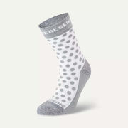 Sealskinz Rudham Womens Mid Length Meteorological Active Sock Small/Medium Grey/Cream  click to zoom image