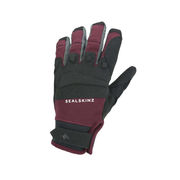 Sealskinz Sutton Waterproof All Weather MTB Glove Small Black/Red  click to zoom image