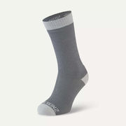 Sealskinz Wiveton Waterproof Warm Weather Mid Length Sock Small Grey  click to zoom image