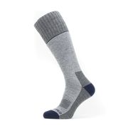 Sealskinz Solo QuickDry Knee Length Sock Small Grey/Navy Blue  click to zoom image