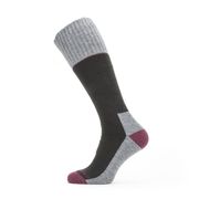 Sealskinz Solo QuickDry Knee Length Sock Small Black/Grey/Red  click to zoom image
