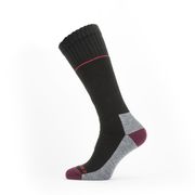 Sealskinz Solo QuickDry Knee Length Sock Small Black/Red/Grey  click to zoom image