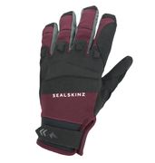 Sealskinz Waterproof All Weather MTB Glove Small Black/Red  click to zoom image