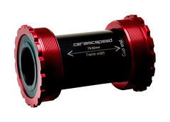 CeramicSpeed T47 Shimano Coated Bottom Bracket Frame: T47, Crank: 24mm Red  click to zoom image