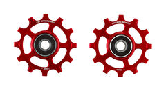 CeramicSpeed Campagnolo 12s Coated Road Pulley Wheels  Red  click to zoom image