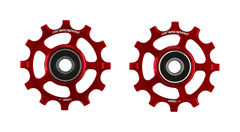 CeramicSpeed Shimano 11s Road Coated Pulley Wheel Narrow Wide  Red  click to zoom image