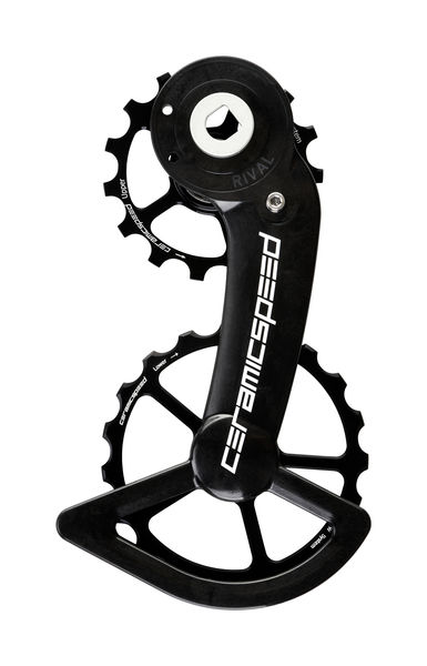 CeramicSpeed OSPW System Coated SRAM Rival AXS Pulley Wheels Black click to zoom image