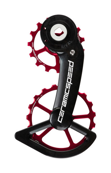 CeramicSpeed OSPW System Coated SRAM Rival AXS Pulley Wheels Red click to zoom image