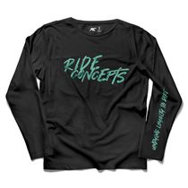 Ride Concepts Undying Loyalty Long-Sleeve Womens T-Shirt Black/Teal