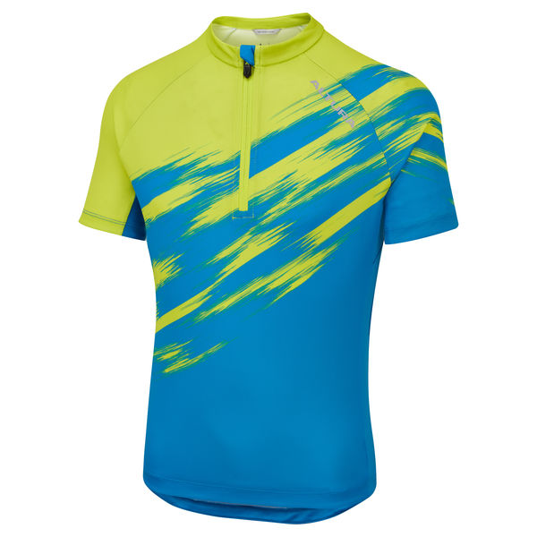 Altura Kid's Airstream Short Sleeve Jersey Blue/Lime click to zoom image