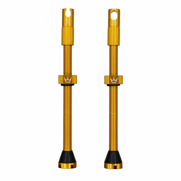 Peaty's x Chris King Tubeless MK2 Valves 80mm Gold click to zoom image