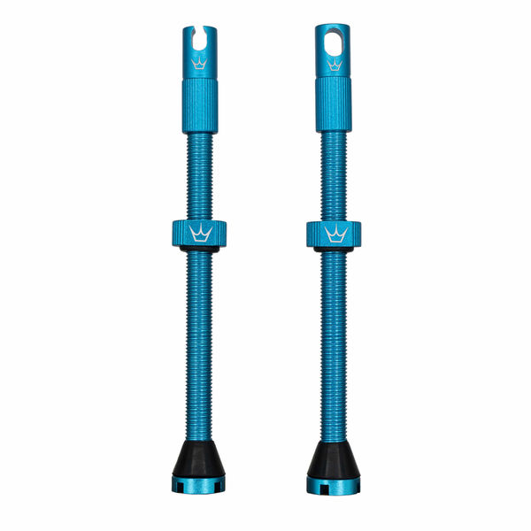 Peaty's x Chris King Tubeless MK2 Valves 80mm Turquoise click to zoom image