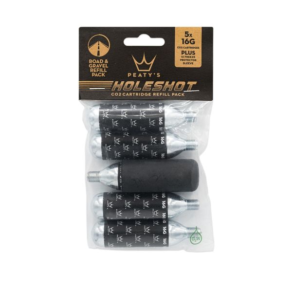 Peaty's Holeshot CO2 Cartridge Refill Pack - Road & Gravel (16g) - Single click to zoom image