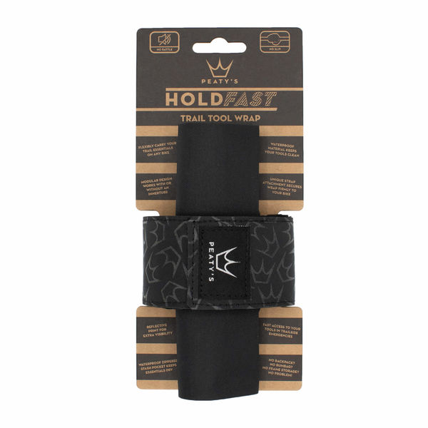 Peaty's HoldFast Trail Tool Wrap Nightrider Black click to zoom image