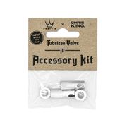 Peaty's x Chris King Tubeless Valve Accessory Kit Single Silver  click to zoom image