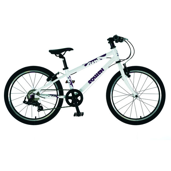 Squish 20" Wheel White/Purple Kids Bike click to zoom image