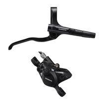 Shimano BR-MT200 / BL-MT200 bled brake lever/post mount calliper, black, front right