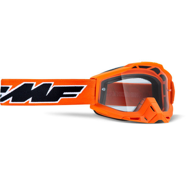 FMF Goggles POWERBOMB YOUTH Goggle Rocket Orange Clear Lens click to zoom image