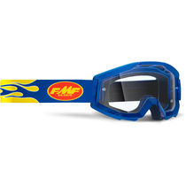 FMF Goggles POWERCORE Goggle Flame Navy Clear Lens