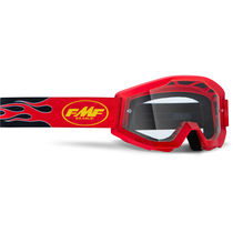 FMF Goggles POWERCORE Goggle Flame Red Clear Lens