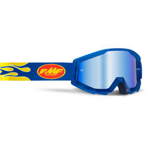 FMF Goggles POWERCORE Goggle Flame Navy Mirror Blue Lens