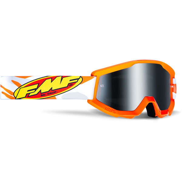 FMF Goggles POWERCORE YOUTH Goggle Assault Grey Mirror Silver Lens click to zoom image