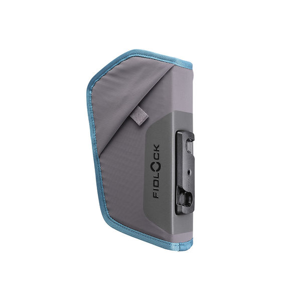 Fidlock TWIST Essentials Bag M Splashproof material and zip - TWIST mount, 1.1L Capacity - inc. Bike Mount and shoulder strap Grey/Blue click to zoom image