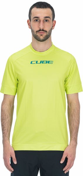 Cube Atx Round Neck Jersey S/s Lime click to zoom image