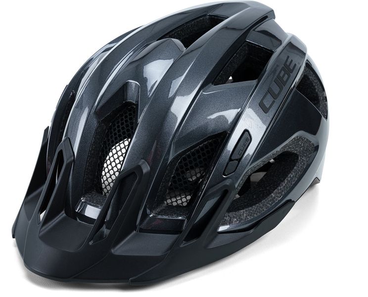 Cube Helmet Quest Glossy Iridium Black click to zoom image