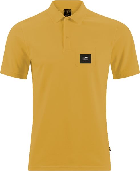 Cube Organic Polo Shirt Gty Fit Yellow click to zoom image