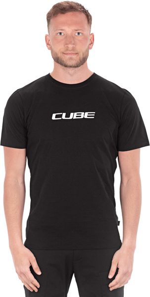 Cube Organic T-shirt Classic Logo Black click to zoom image