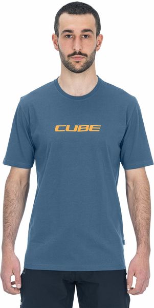 Cube Organic T-shirt Mountains Blue click to zoom image