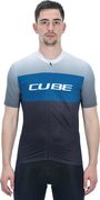 Cube Teamline Jersey Cmpt S/s Black/blue/grey 