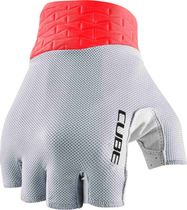 Cube Gloves Performance Short Finger Grey/red