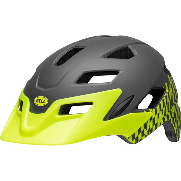Bell Sidetrack Child Helmet 2024: Wavy Checks Matte Retina Sear Unisize 47-54cm click to zoom image