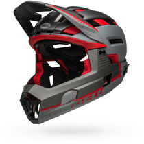 Bell Super Air R Mips MTB Full Face Helmet Matte Grey/Red