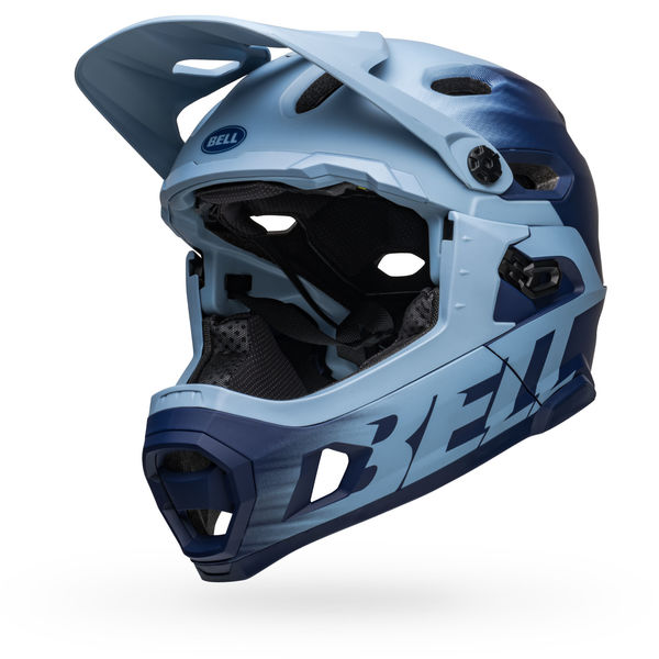 Bell Super Dh Mips MTB Helmet Matte Light Blue/Navy click to zoom image
