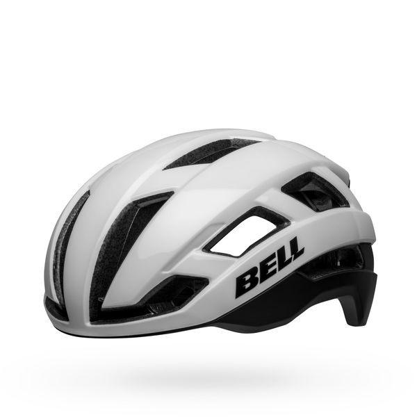 Bell Falcon Xr Led Mips Road Helmet 2023: Matte/Gloss White/Black click to zoom image