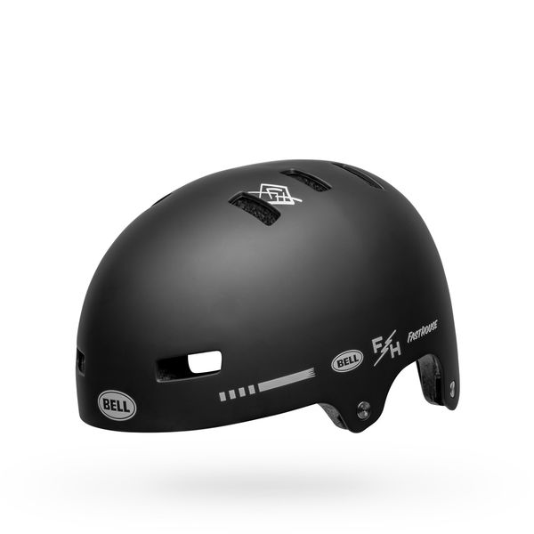 Bell Local BMX/Skate Helmet Matte Black/White Fasthouse click to zoom image