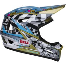 Bell Sanction 2 Dlx Mips MTB Full Face Helmet 2024: Caiden 24 Gloss Black/White