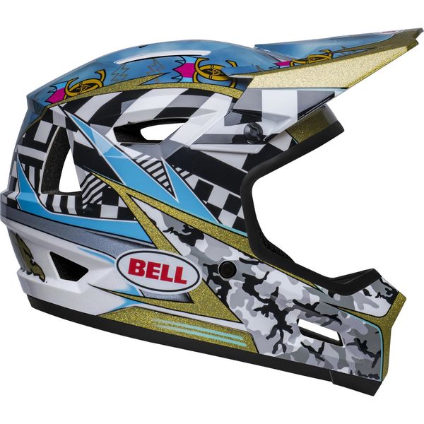Bell Sanction 2 Dlx Mips MTB Full Face Helmet 2024: Caiden 24 Gloss Black/White click to zoom image